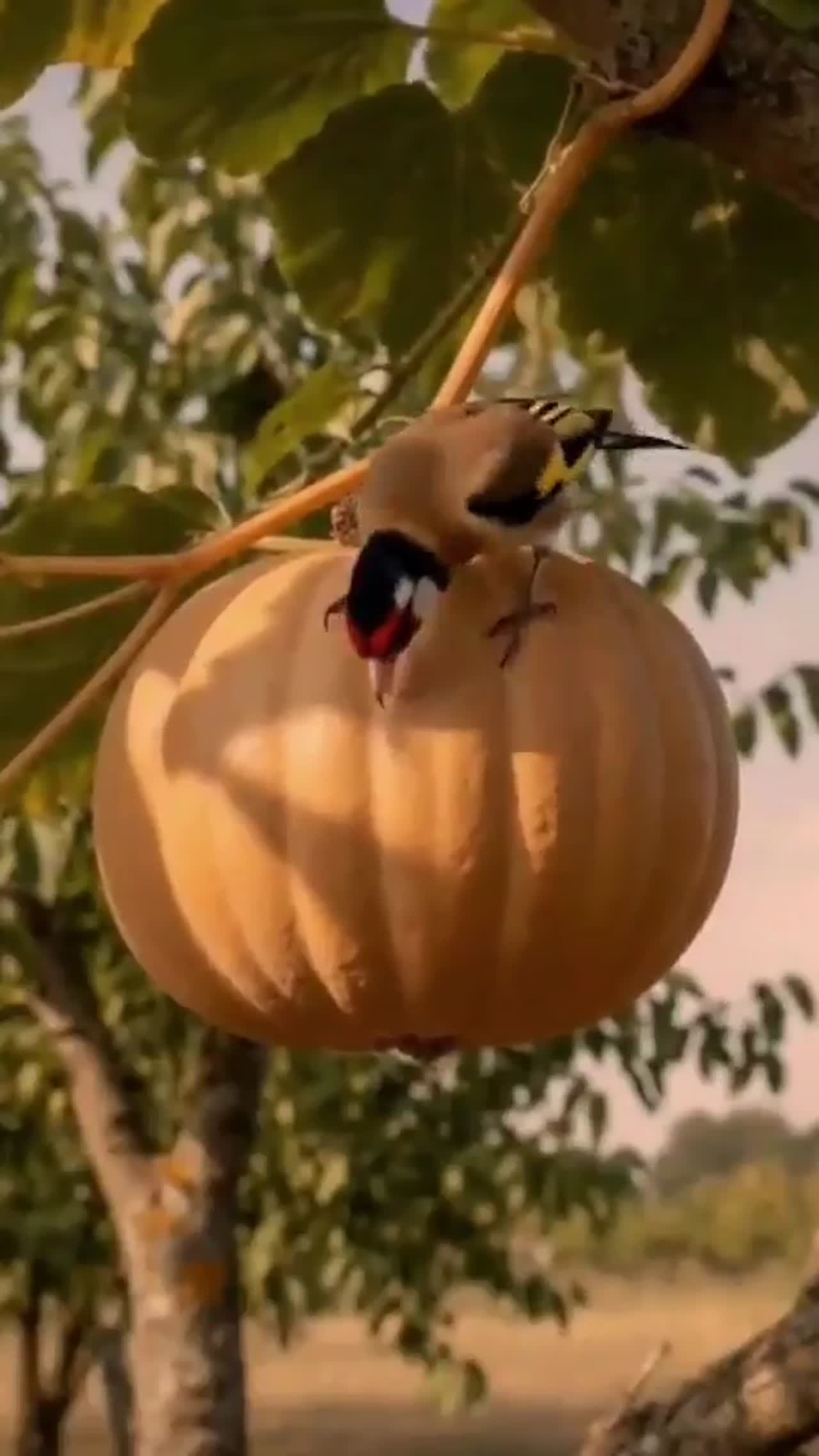birds making house